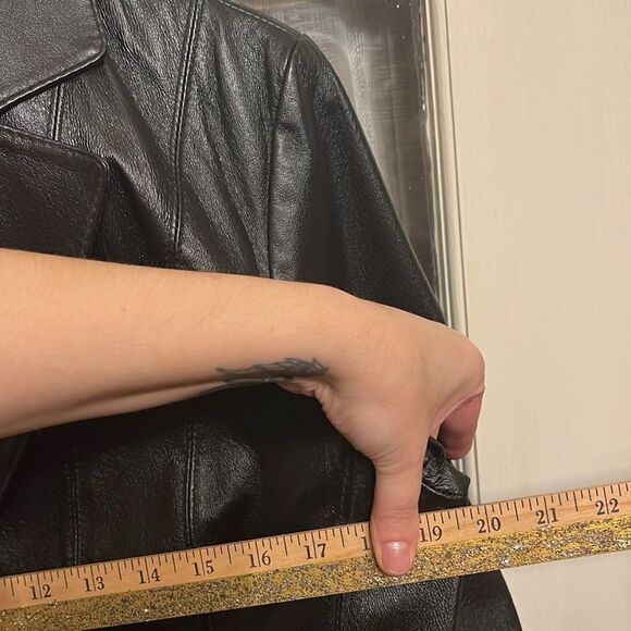 Leather Structured Jacket - Picture 14 of 14